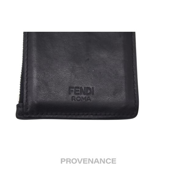 🔴 Fendi Face Key Pouch Cles - Black Leather - Picture 7 of 13